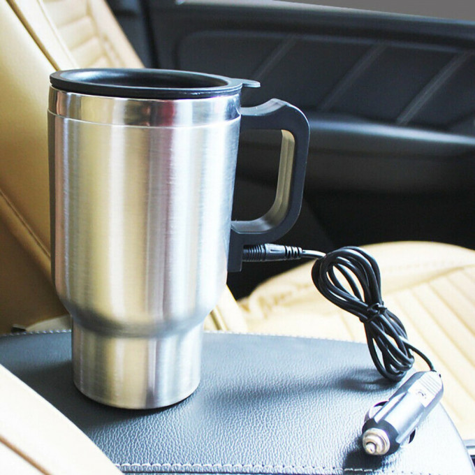 Tasse chauffante pour voiture électrique, 12V, 500ml, pour le café