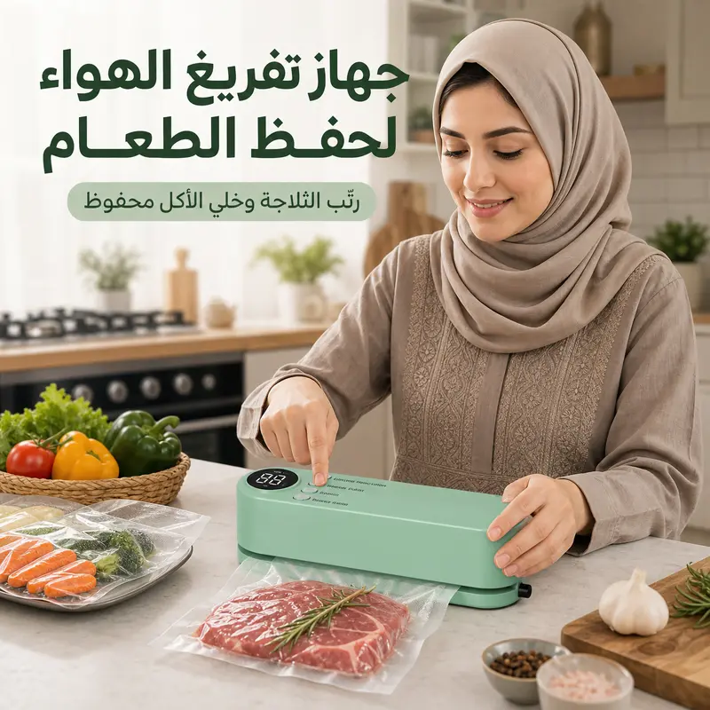 جهاز تفريغ الهواء لحفظ الطعام