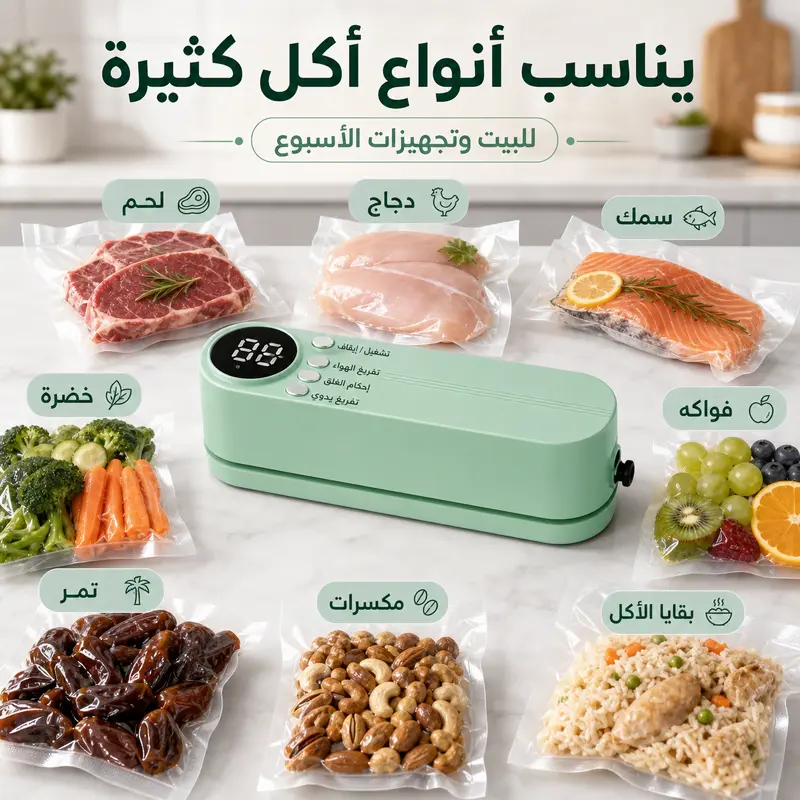 جهاز تفريغ الهواء لحفظ الطعام