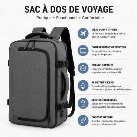 Sac a dos  (CABINE , TRAVAIL )