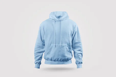 Pull Capuche Cyan