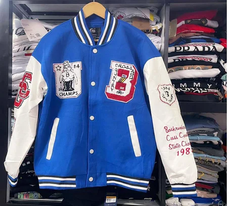 Bombers bleu B-cross white