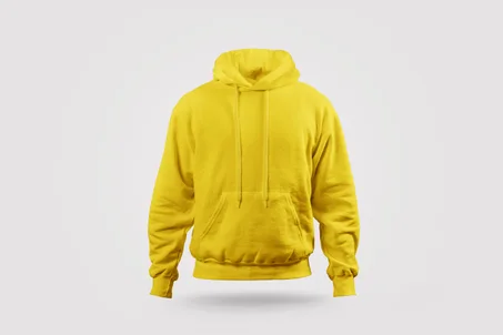 Pull Capuche Jaune