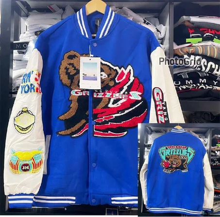 Bombers bleu Grizzlie
