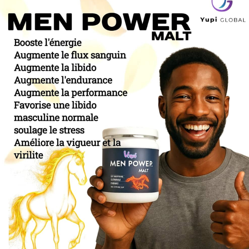 Men Power Malt – Libido et endurance masculines naturelles