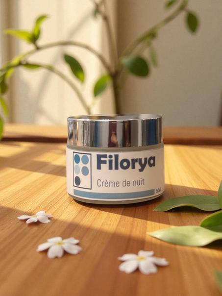 Crème de nuit hydratante à l'acide hyaluronique