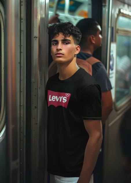 levis black and white T-Shirt - Adult - levis brand