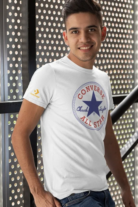 Converse Chuck Taylor All Star black and white T-Shirt - Adult - CONVERSE brand
