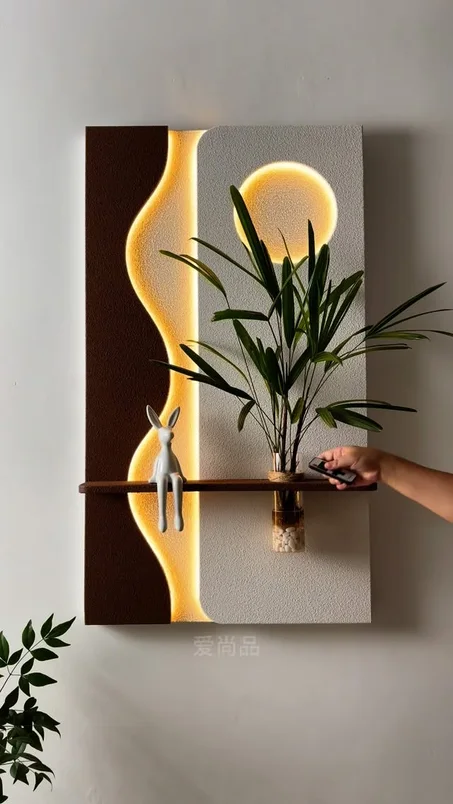 ديكور حائطي عصري بإضاءة LED