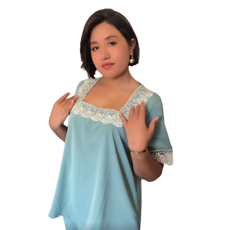 PYJAMA TROIS PIECES AVERC KIMONO