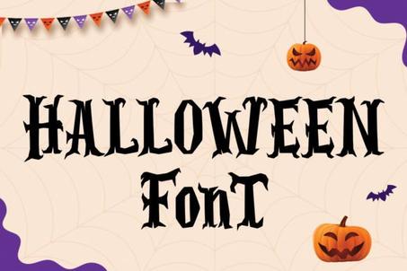Halloween Font | Bronze