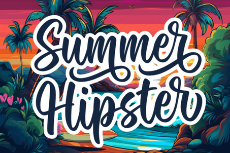 Dancing Christmas & Summer Hipster Fonts | Gold