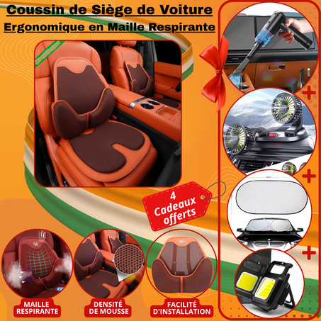 Pack Confort Route : Coussin Ergonomique + Accessoires Indispensables !