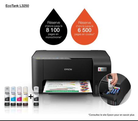 Epson EcoTank L3251 Imprimante multifonction à réservoirs rechargeables avec Wifi