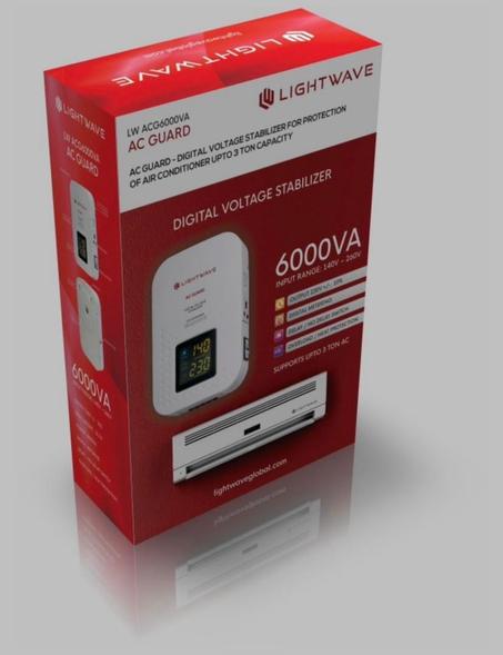 Stabilisateur de tension  muraille  LIGHT WAVE 6000va