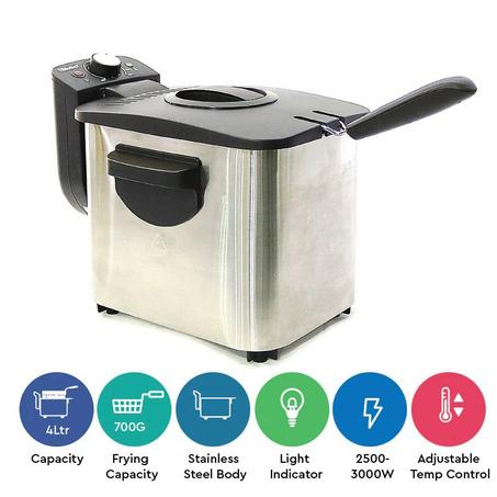 FRITEUSE EN Acier Inoxydable 4 LITRES