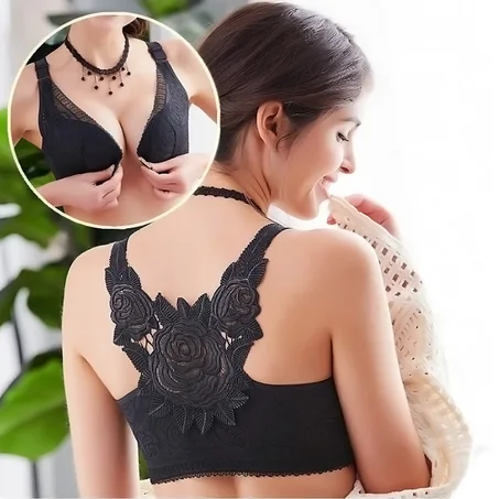 حمالة الصدر بفتحة أمامية من الدانتيل