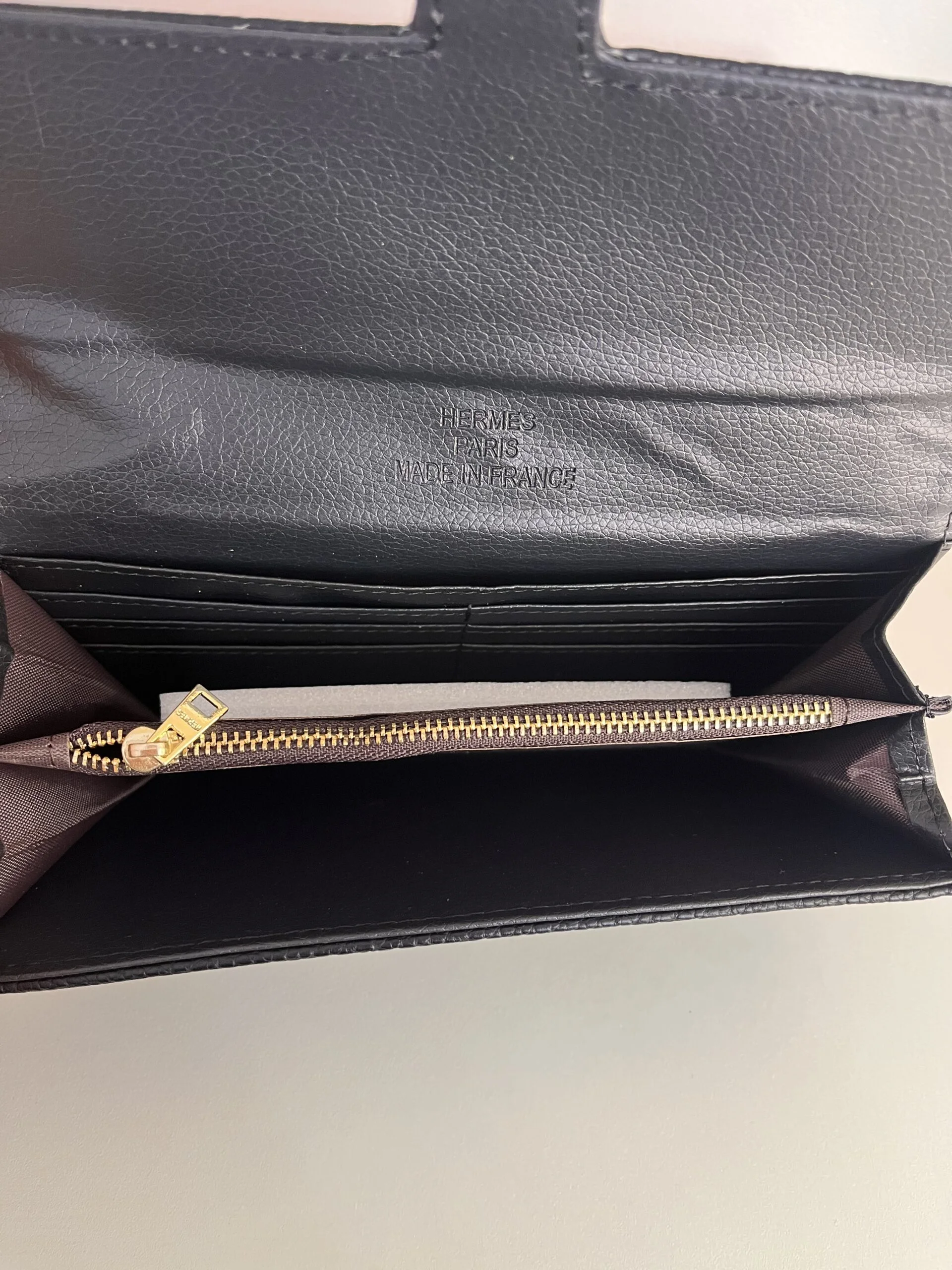 Portefeuille Hermès Noir