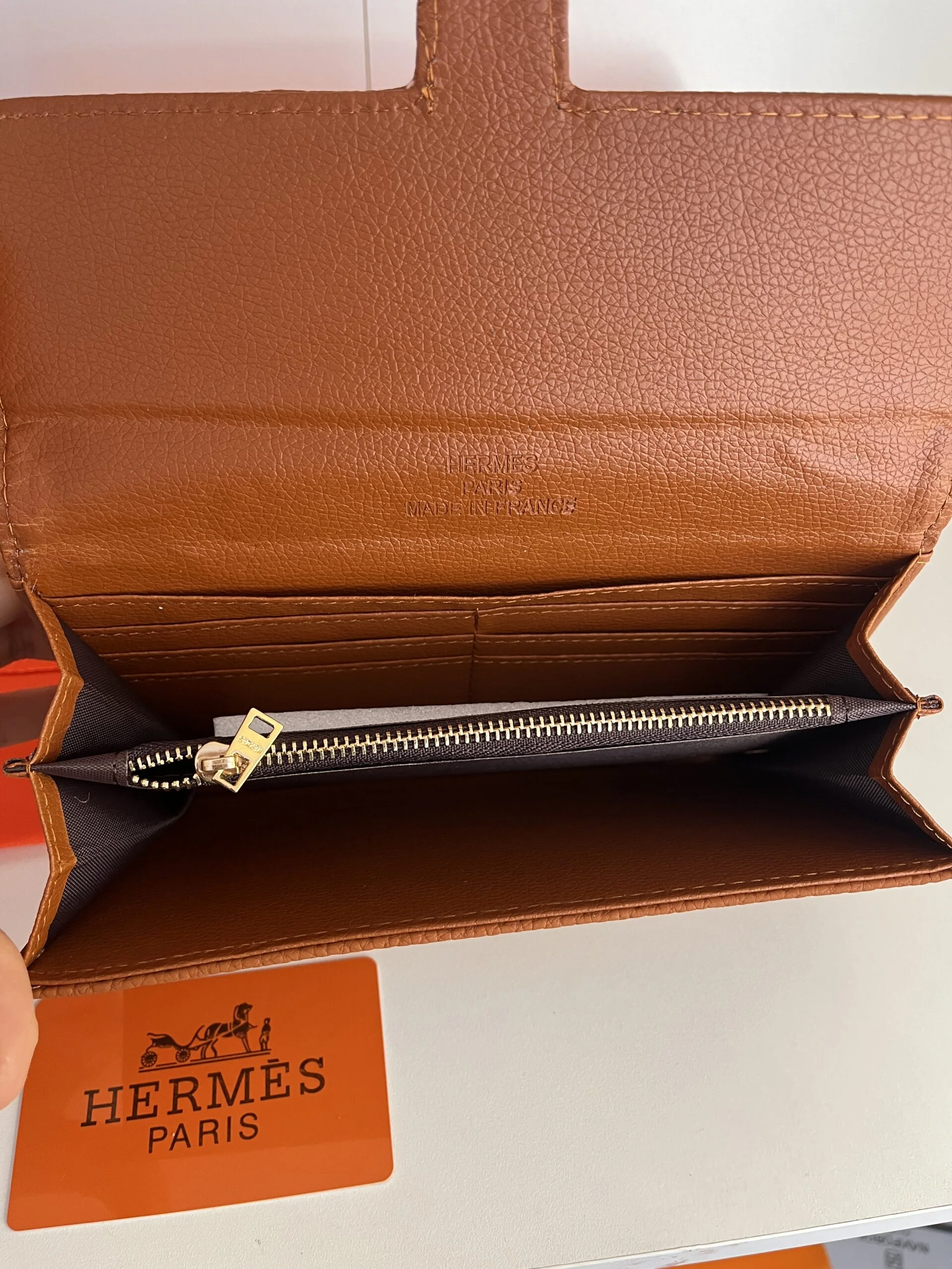 Portfeuille Hermès Marron