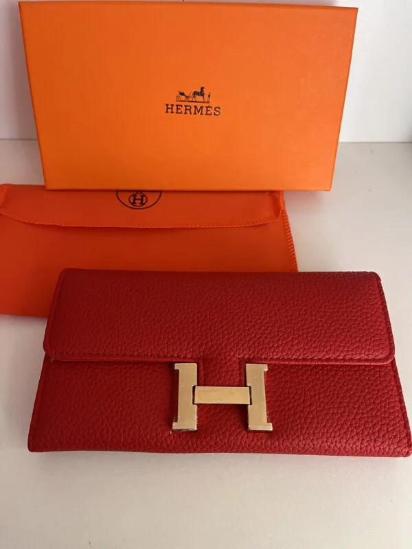 Portefeuille Hermès Rouge