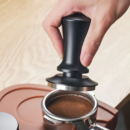 tampon à café expresso en acier inoxydable avec ressort 51mm