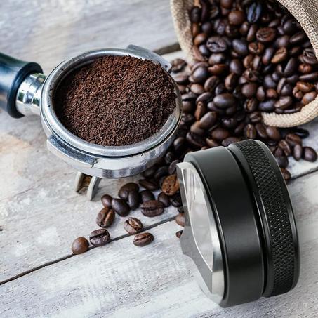 Niveleur à Café Expresso en Acier Inoxydable 53mm