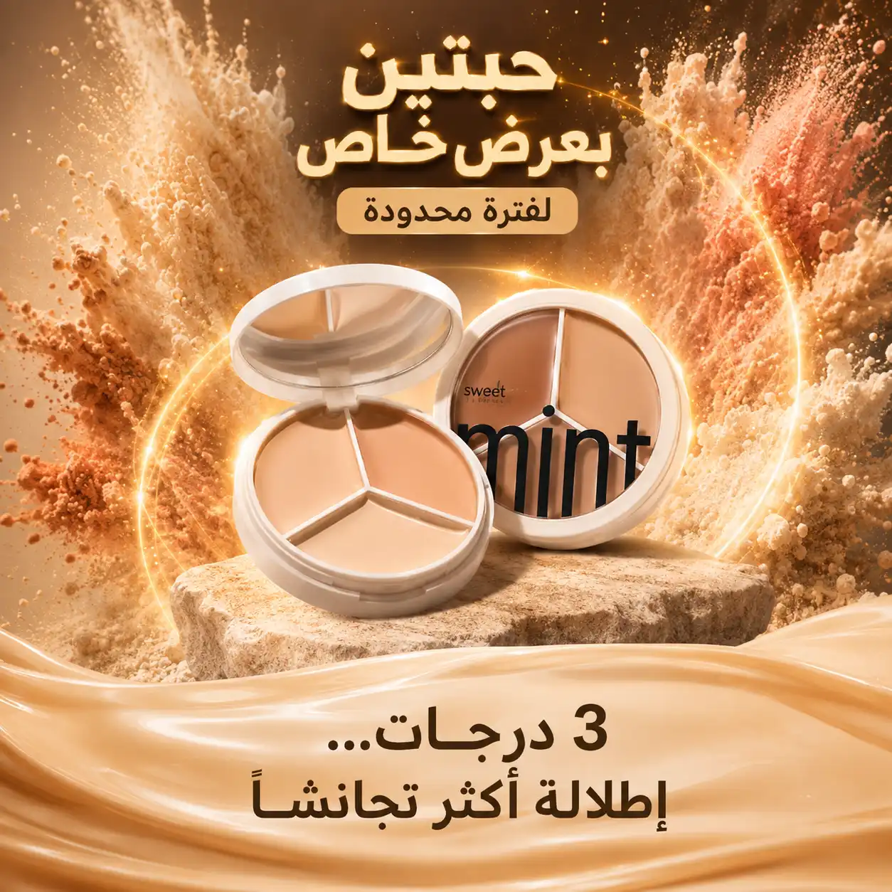كونسيلر ثلاثي الالوان