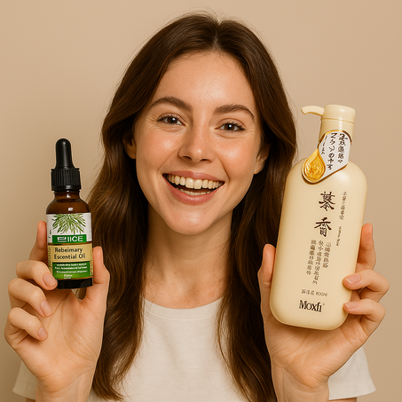 "شامبو ساكورا الياباني – تنظيف وترطيب عميق مع عبير الزهور 🌸 + هدية خاصة: زيت الشعر لترطيب إضافي ✨🎁"