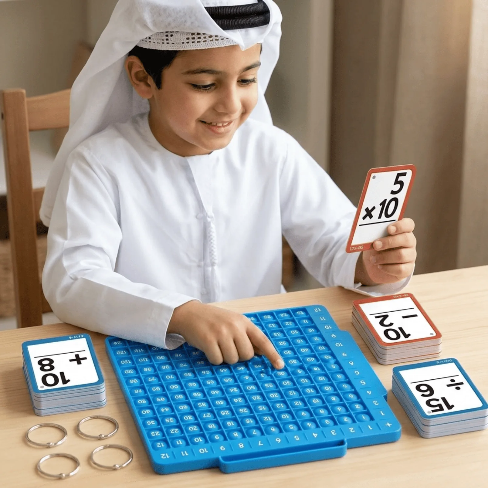بطاقات الرياضيات الذكية – تعلّم الحساب بطريقة ممتعة وتحدَّ نفسك.