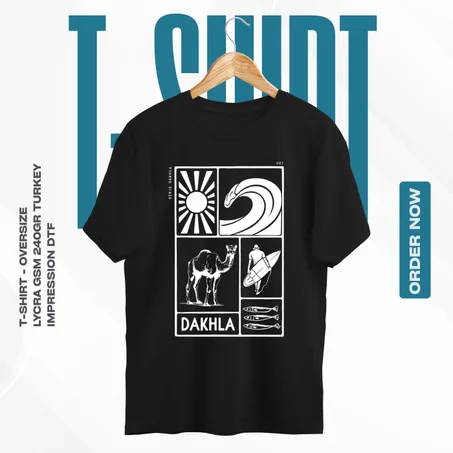تيشرت  أسود T-SHIRT Oversize