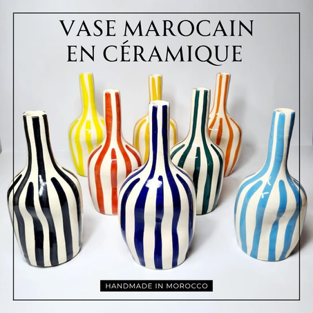 مزهرية خزفية مغربية