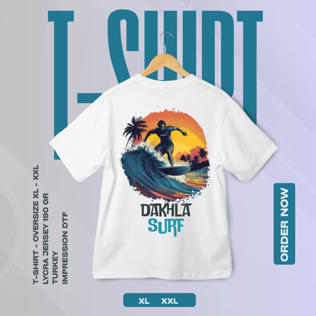 تيشرت  أبيض T-SHIRT Oversize