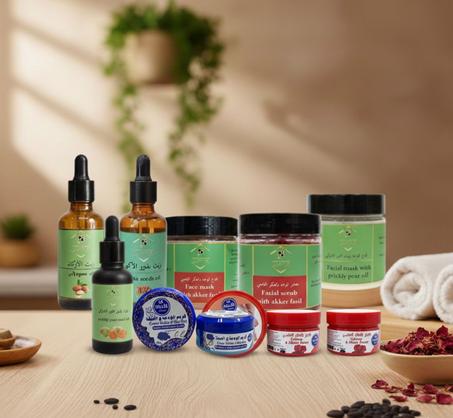 جميع منتجات التجميل (زيوت،كريمات،مقشرات…)