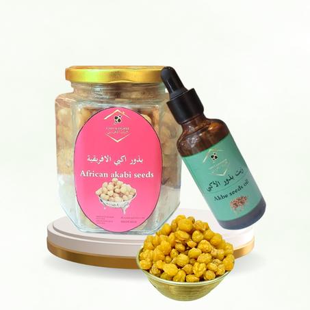 عرض زيت  بذور الاكبي  50مل و  بذور الاكبي250 غرام