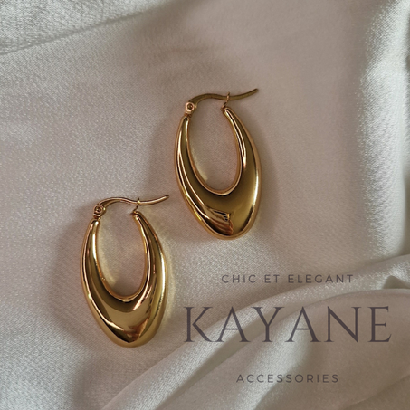 Boucle d'oreille Créole en acier inoxydable