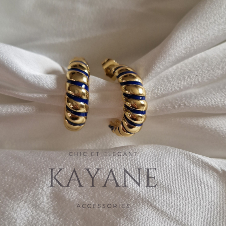 Boucles d'oreilles croissants en acier inoxydable