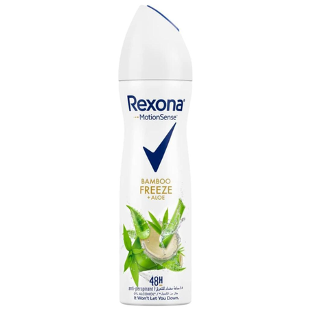 Rexona Women Antiperspirant Deodorant Bamboo Freeze & Aloe Vera Spray 150ML Promo
