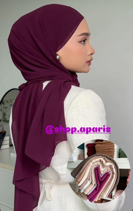 box hijab crêpe étoile
