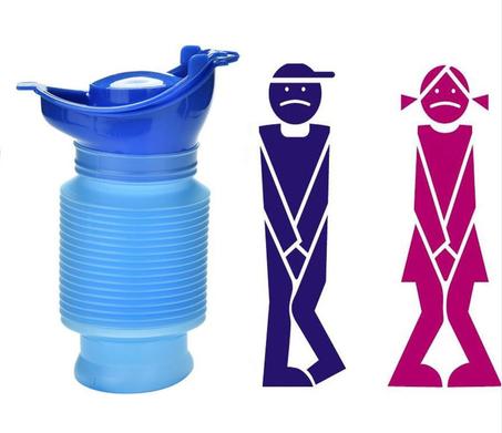Urinoir Portable Pliable et Réutilisable pour Hommes & Femmes