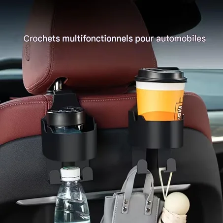 BackCup — (2Pcs) Porte-gobelet et organisateur pratique pour les passagers arrière