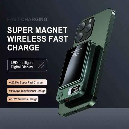Super PowerBank Magnet Wireless Fast Charger