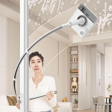 Nettoyeur de Vitres Télescopique Pivotant 360°