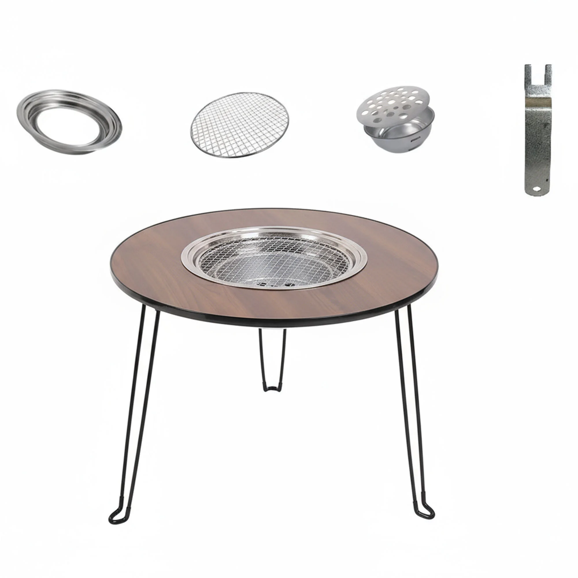 حوّل جلستك إلى صالون شواء فاخر! استمتع بأجمل اللحظات مع طاولة الشواء الخشبية العصرية