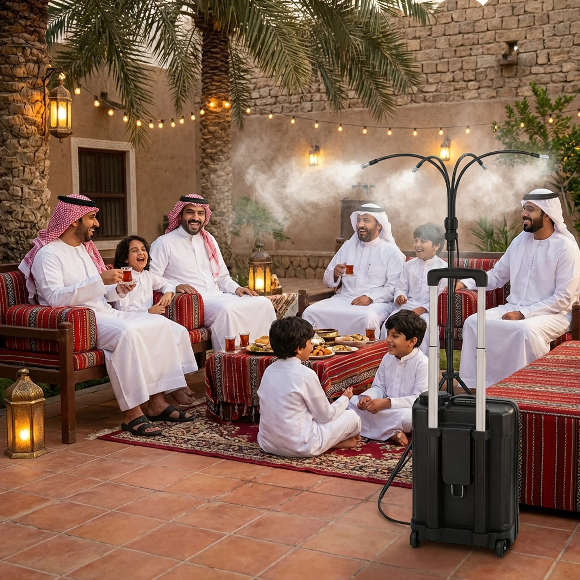 برّد صيفك وجلساتك! نظام التوزيع والرذاذ الذكي من DLC (ضمان عامين) شحن مجاني  🌿(خارج المخزون)