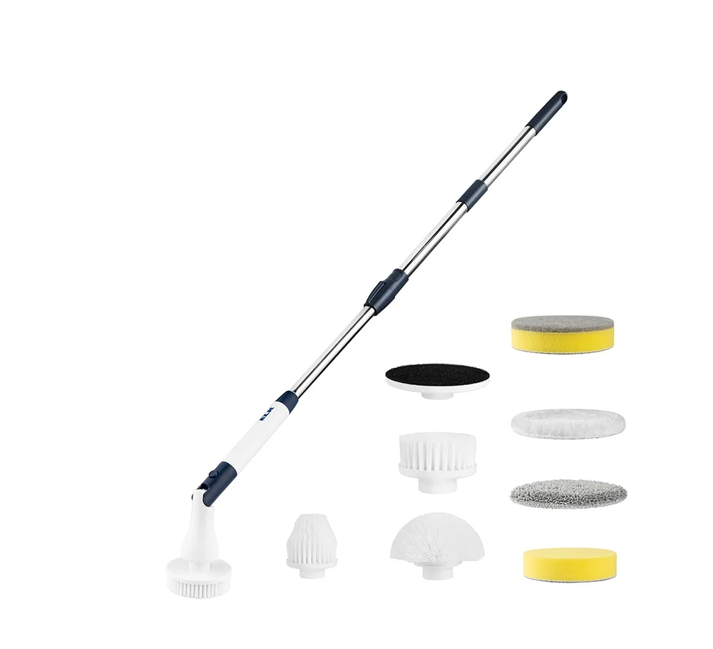 جهاز التنظيف مع مجموعة فرش تنظيف كهربائية