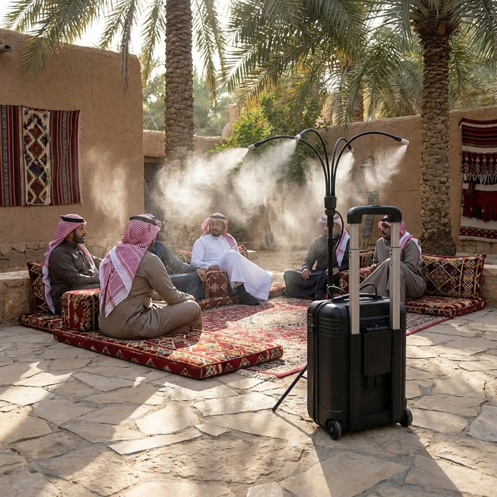 برّد صيفك وجلساتك! نظام التوزيع والرذاذ الذكي من DLC (ضمان عامين) شحن مجاني  🌿(خارج المخزون)