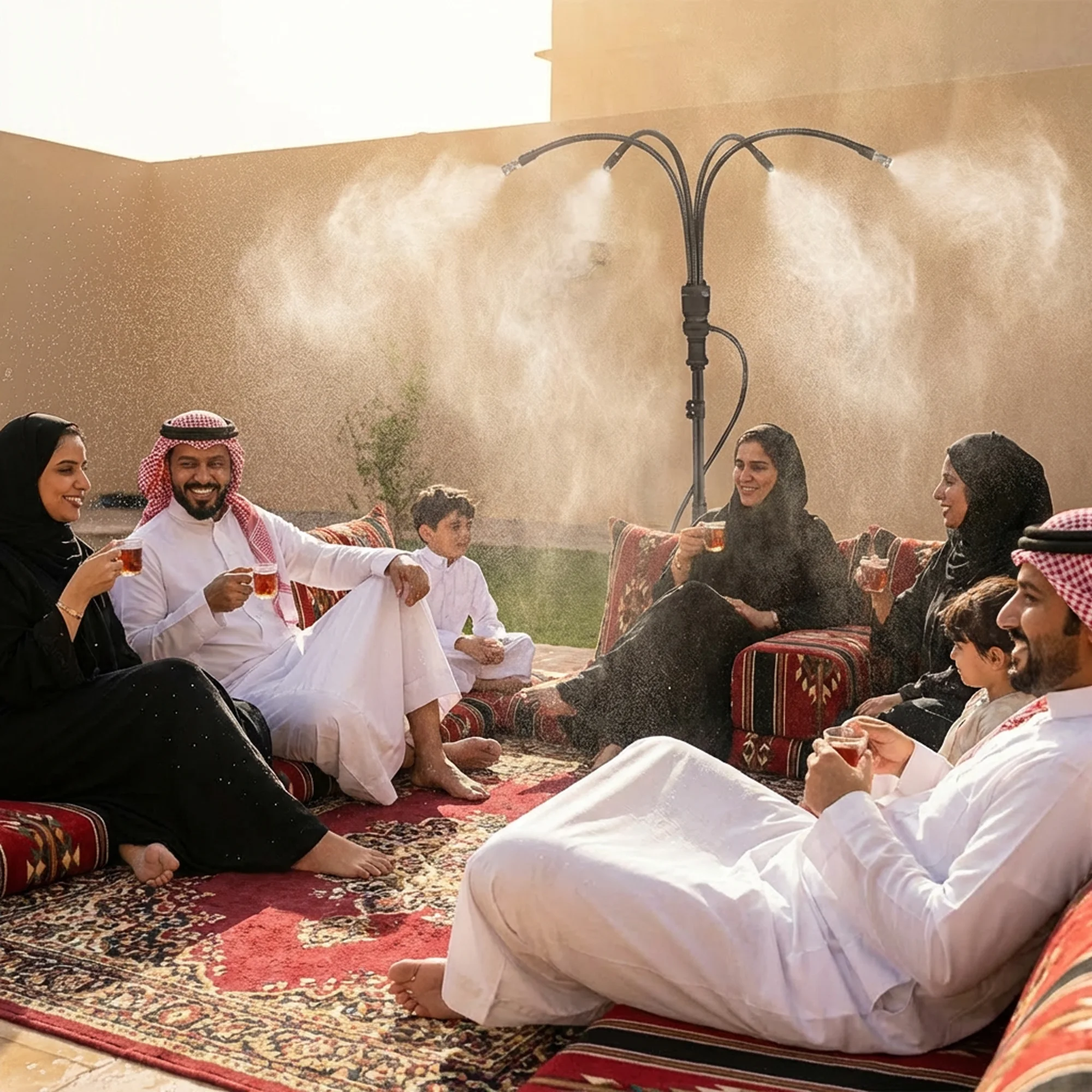 برّد صيفك وجلساتك! نظام التوزيع والرذاذ الذكي من DLC (ضمان عامين) شحن مجاني  🌿(خارج المخزون)