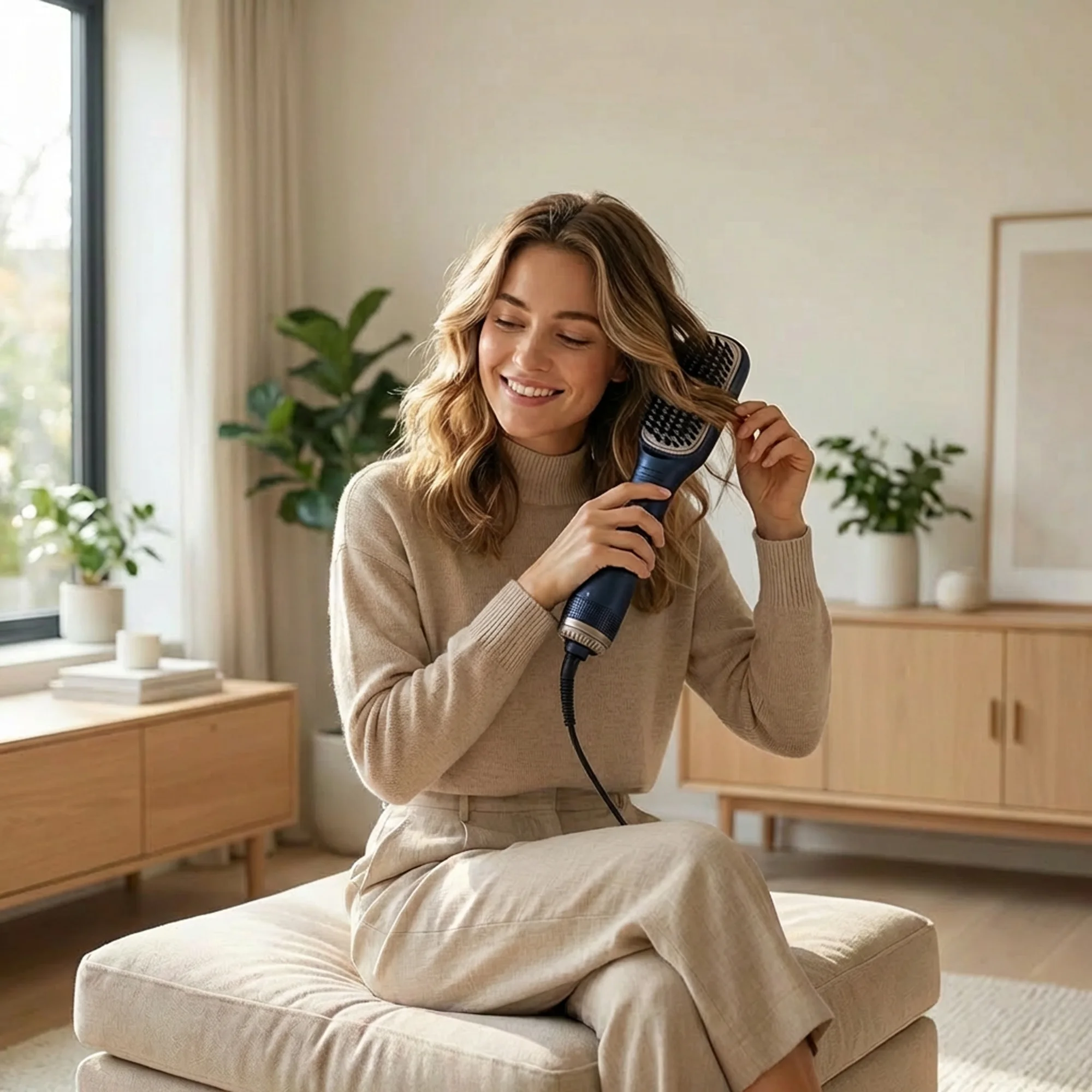 فرشاة تصفيف الشعر بالهواء الساخن 2 في 1 من Ruay