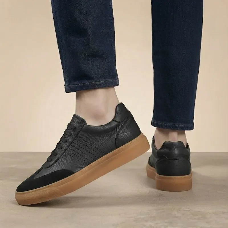 L'Élégance au Quotidien : Baskets en Cuir Premium.