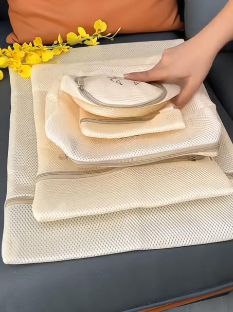 مجموعة غسل الملابس وتنظيم حقائب سفر